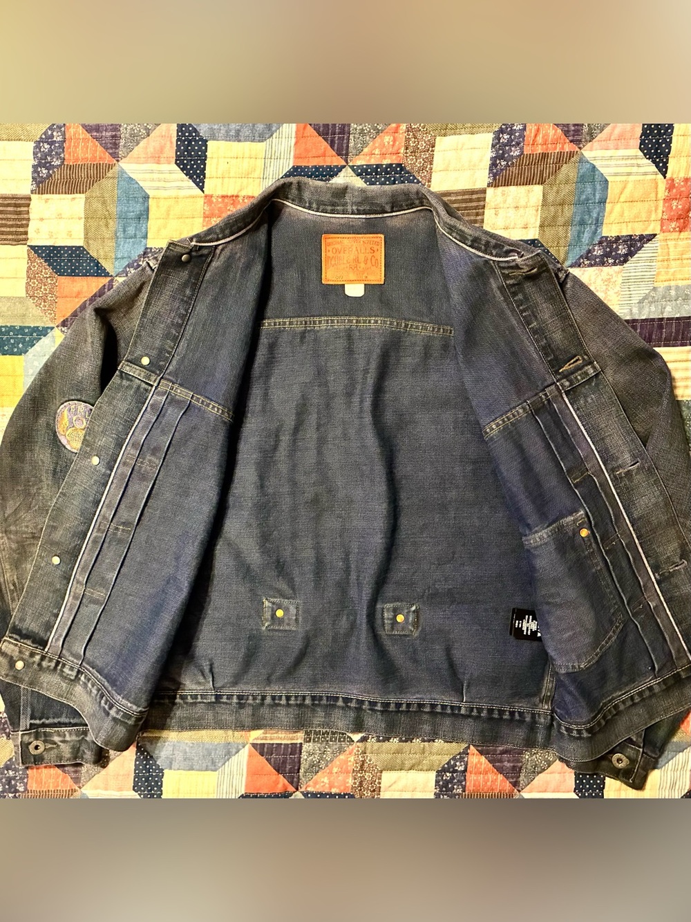 💥RARE💥DOUBLE RL RALPH LAUREN RRL INDIGO TYPE I MILITARY JACKET- SIZE MEDIUM - Picture 10 of 15